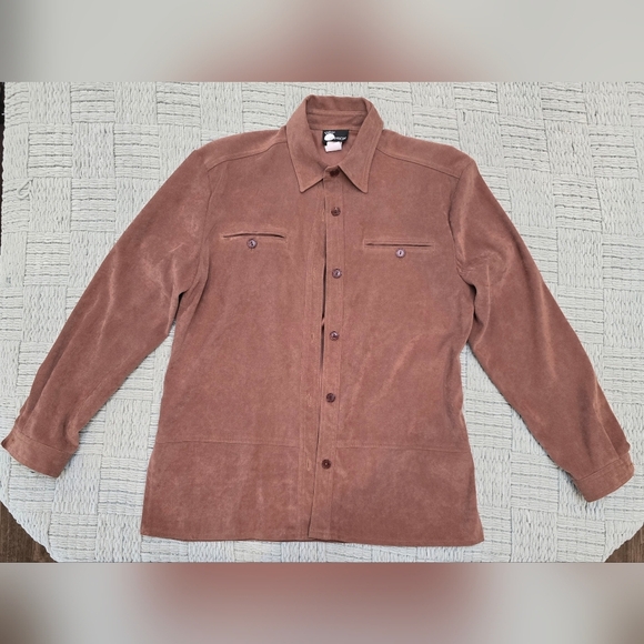 VTG First Option Blown Button Up Long Sleeve Shirt Blouse Women's  Small - Picture 6 of 9